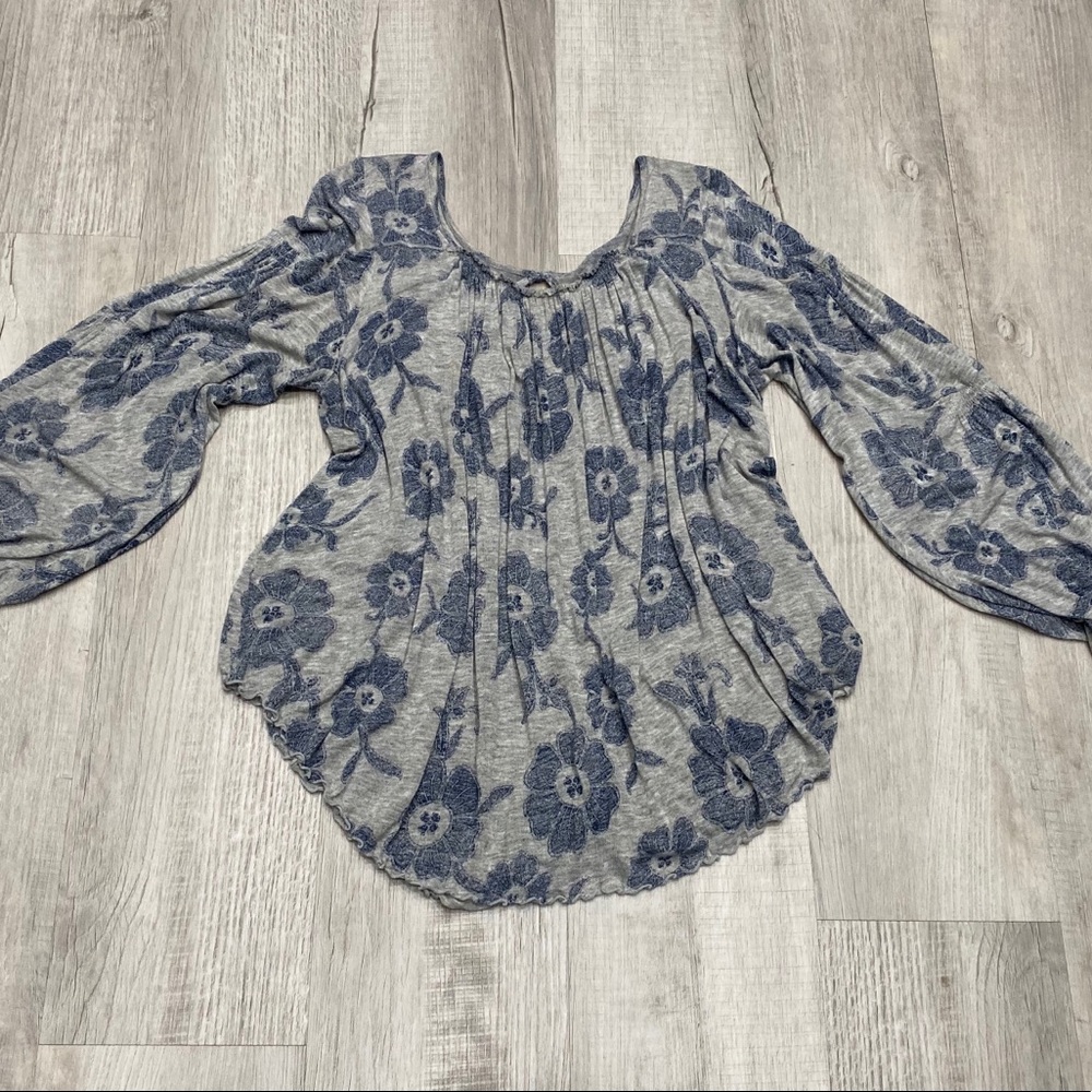 2/$24 - Free People Flowy Boho Print Top
